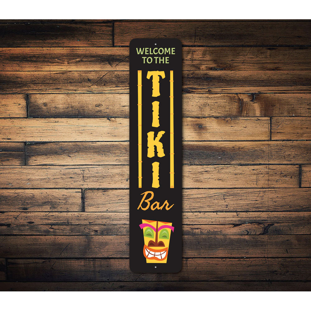 Vertical Tiki Bar Sign