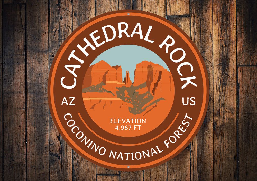 Cathedral Rock Sign