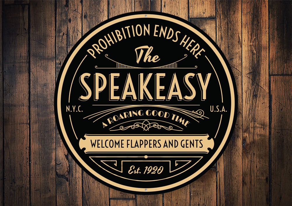 The Speakeasy Bar Sign