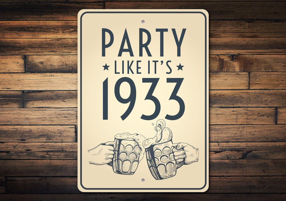 Party Like It's 1933 Beer Sign