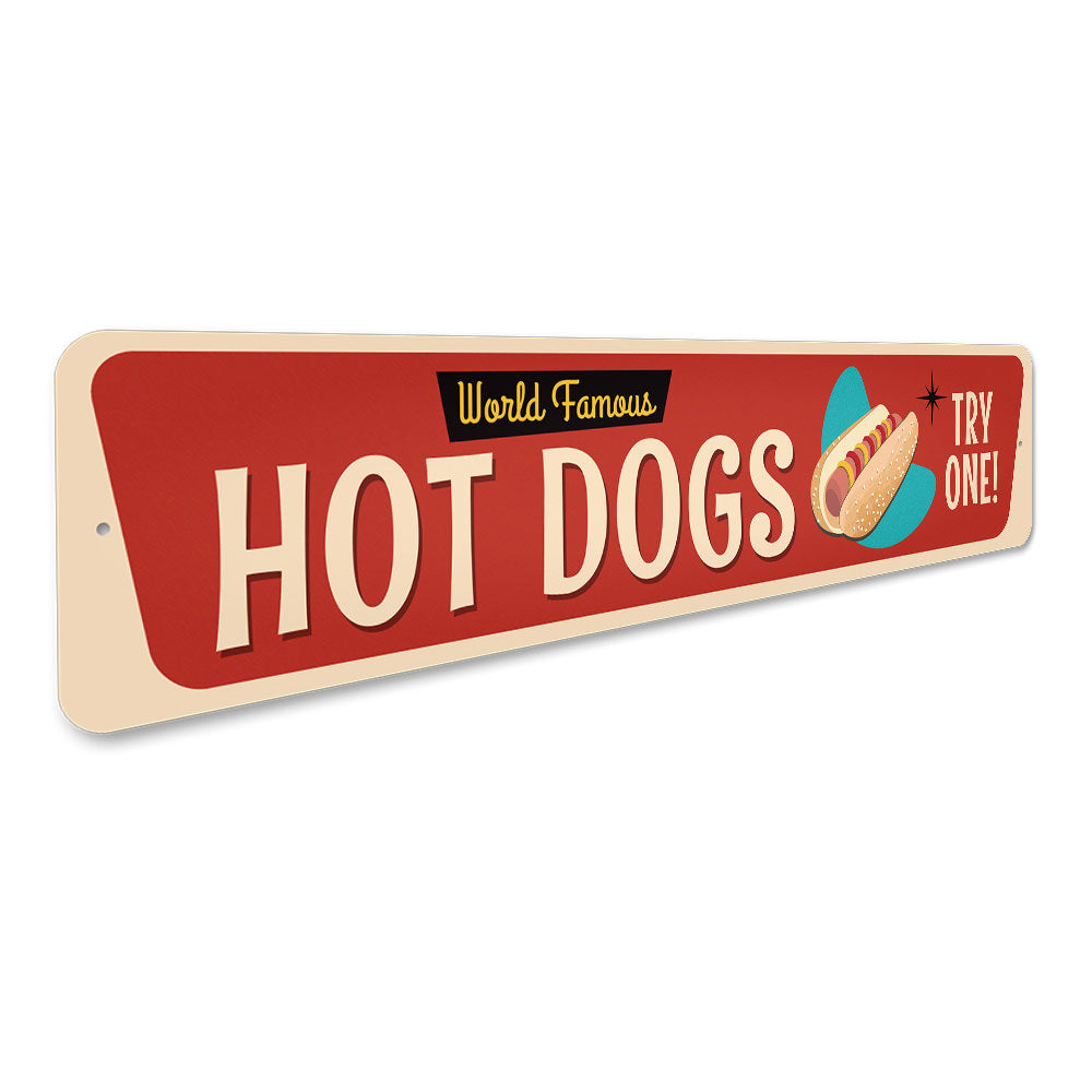 World Famous Hotdogs Sign