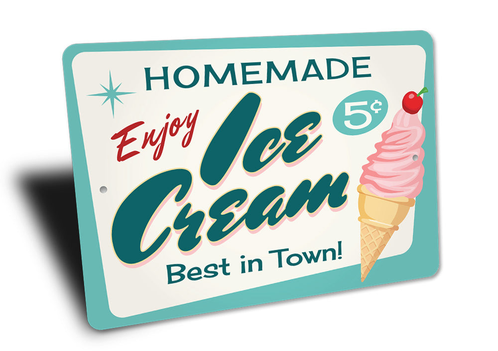 Homemade Ice Cream Sign