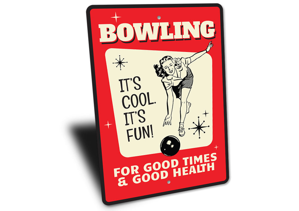 Retro Bowling Sign