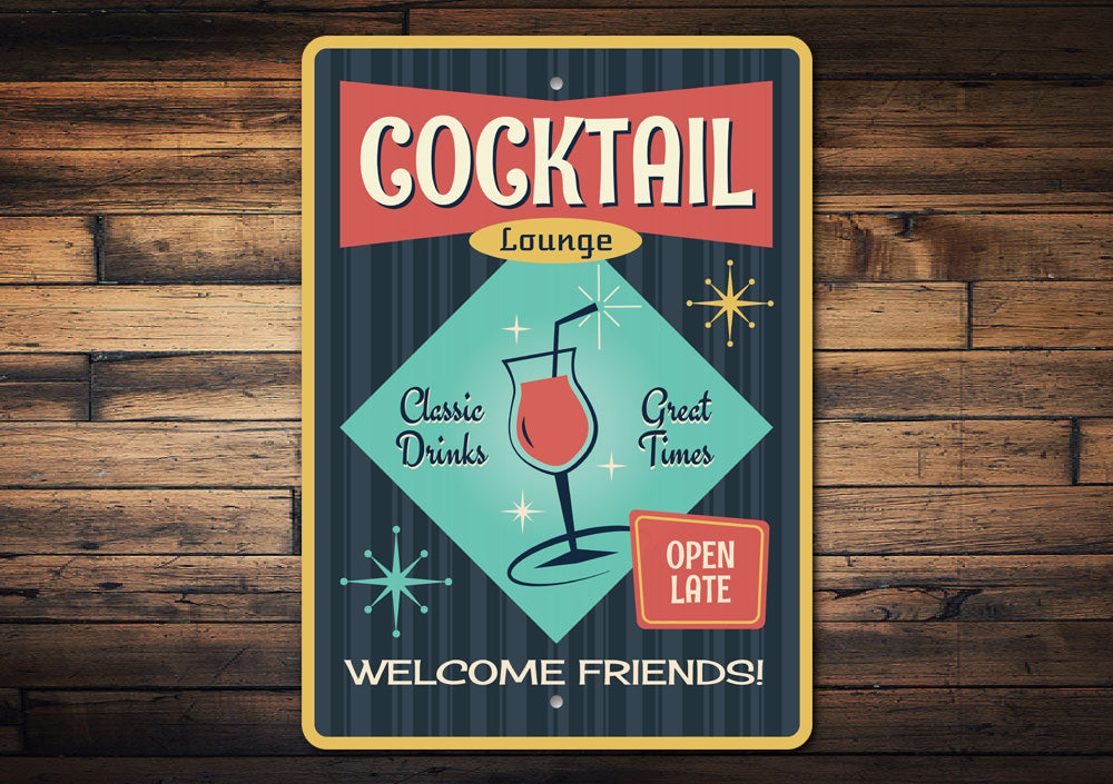 Vintage Cocktail Lounge Sign