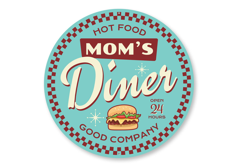 Mom's Diner Open Sign