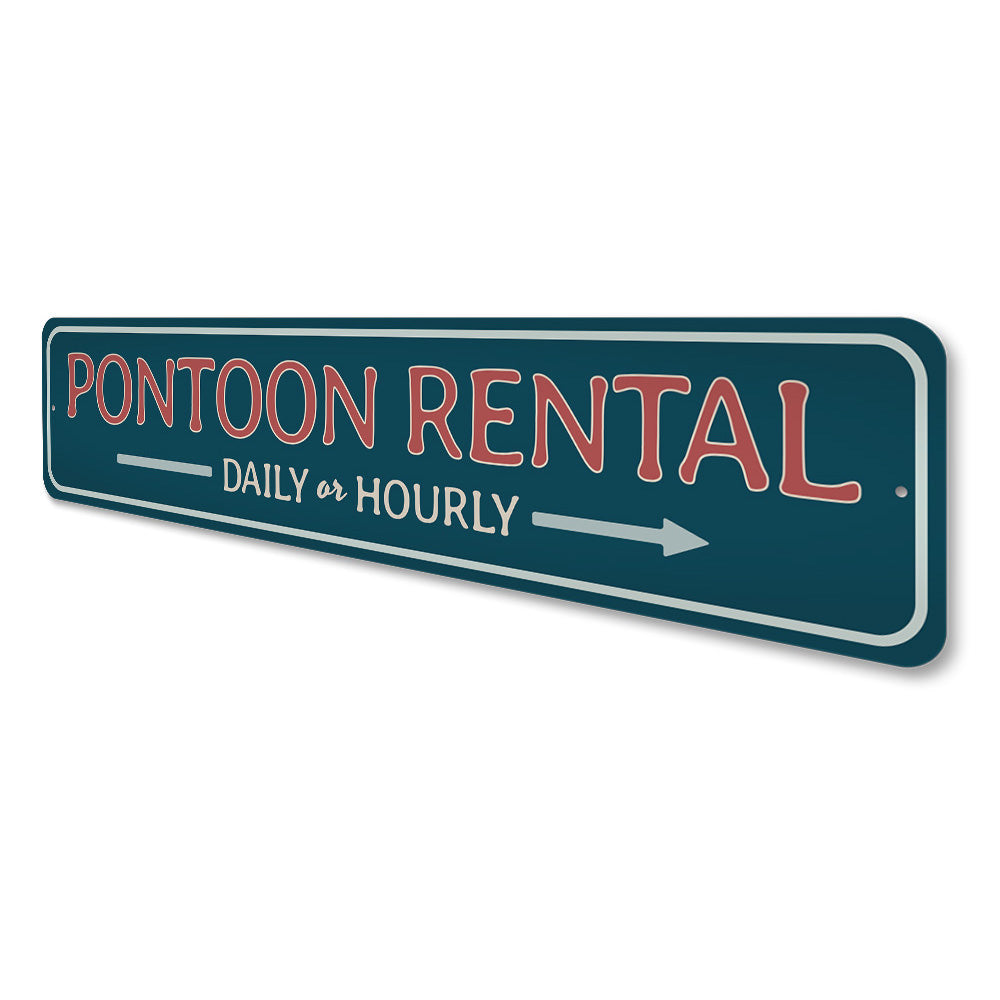 Pontoon Rental Sign, Boat Rental Sign
