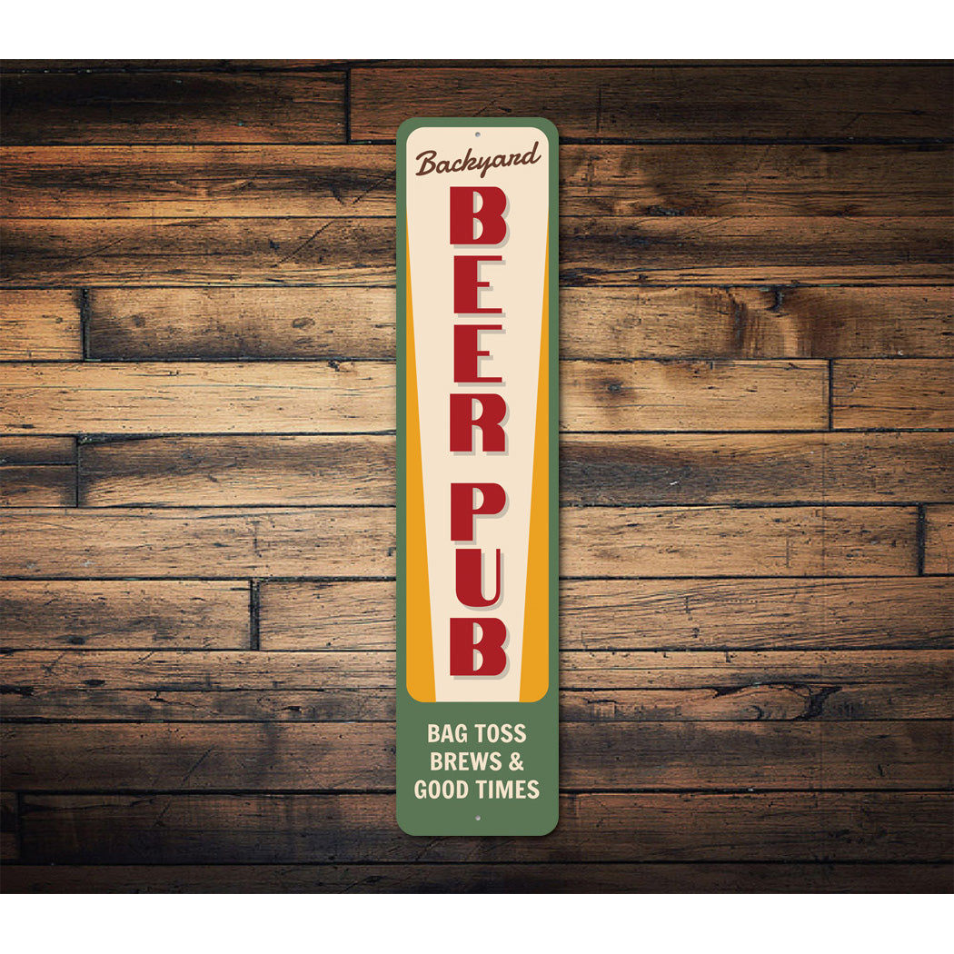Backyard Beer Pub Sign