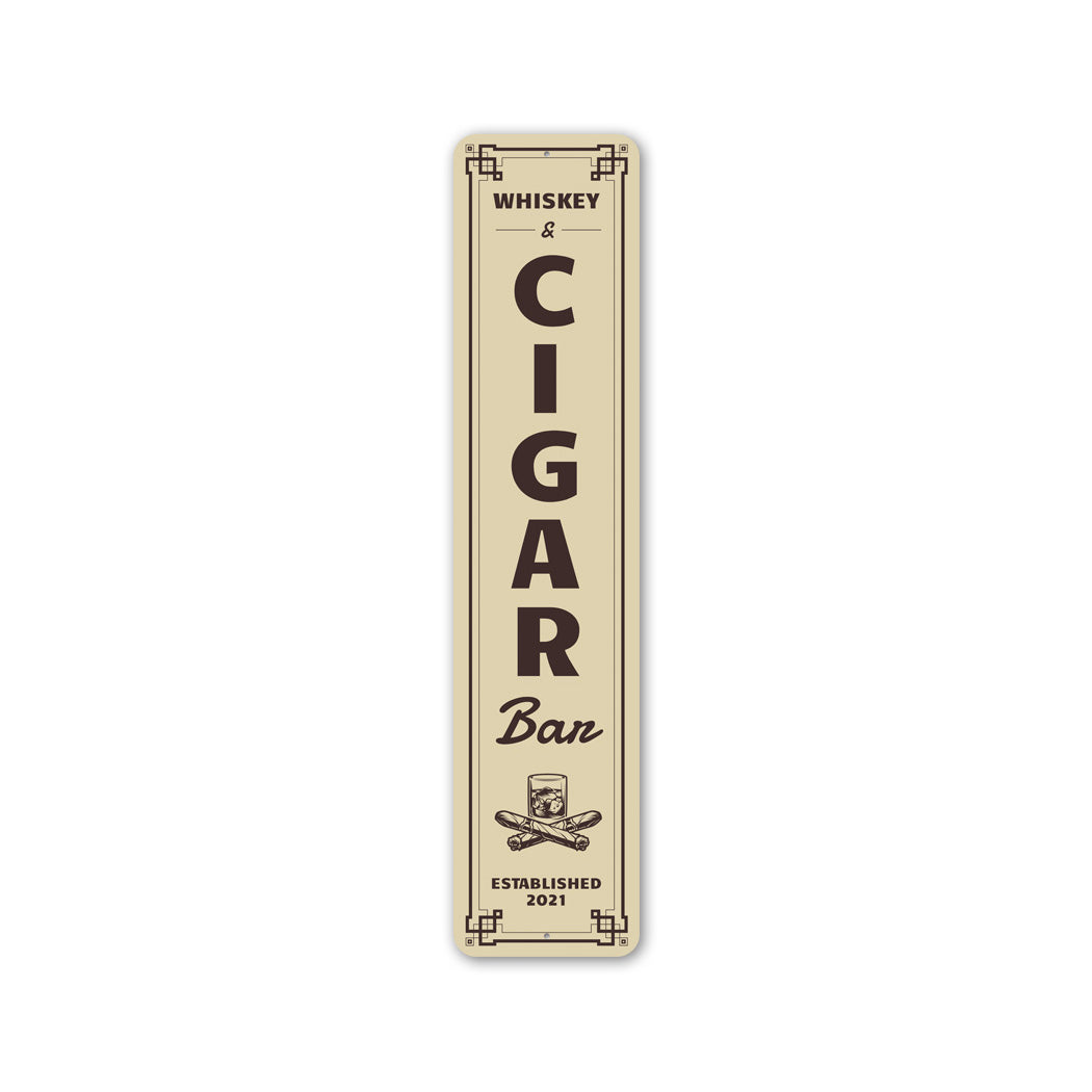 Whiskey & Cigar Bar Sign