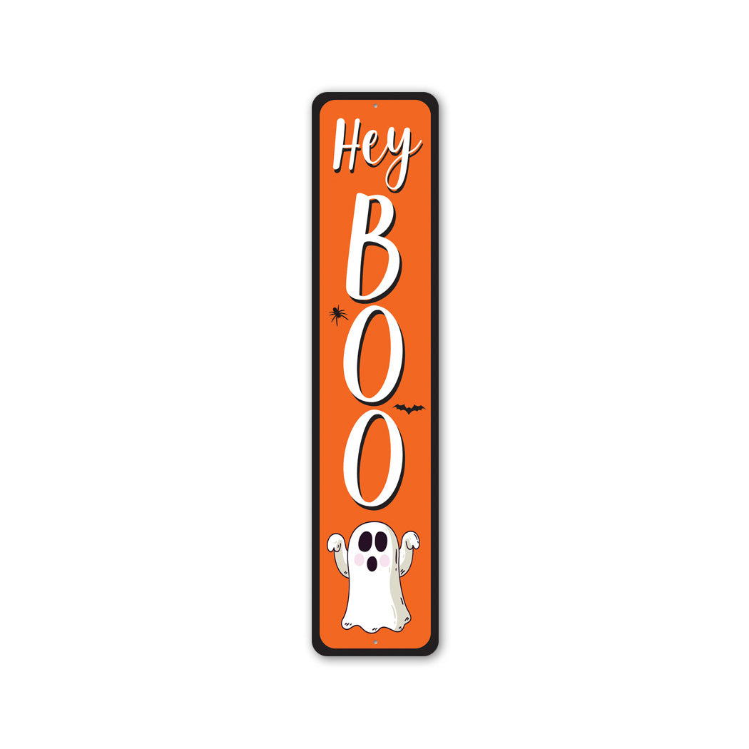 Hey Boo Ghost Halloween Sign