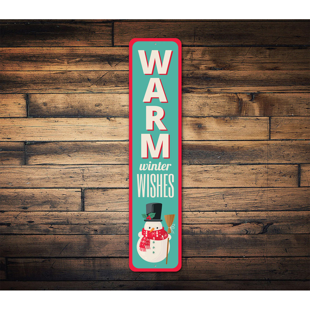 Winter Wishes Snowman Sign