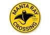 Manta Ray Crossing Sign