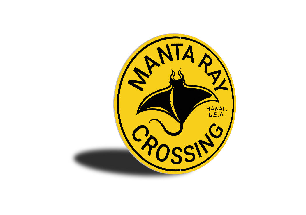 Manta Ray Crossing Sign