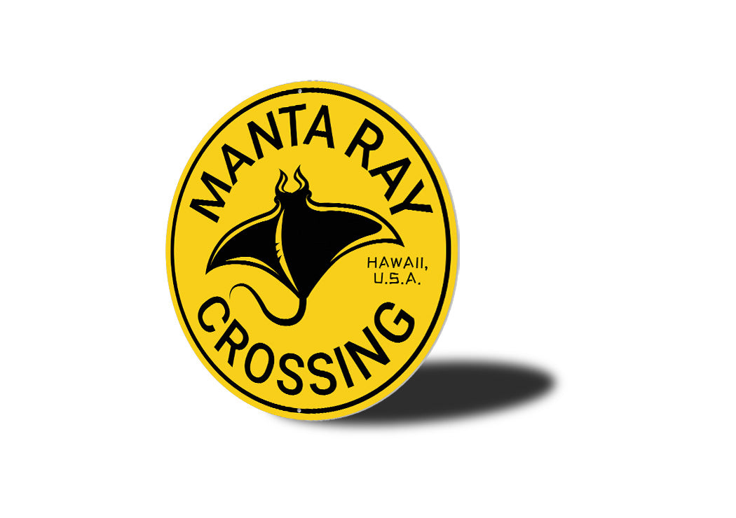 Manta Ray Crossing Sign