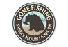 Gone Fishing Smoky Mountains Aluminum Sign