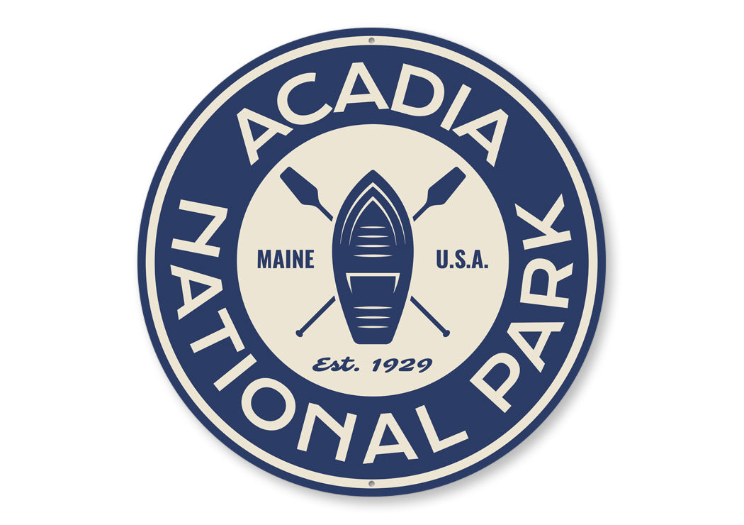 Acadia National Park Aluminum Sign