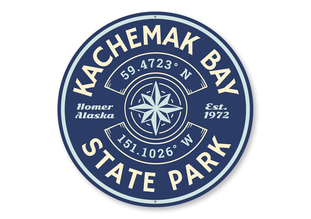 Kachemak Bay State Park Aluminum Sign
