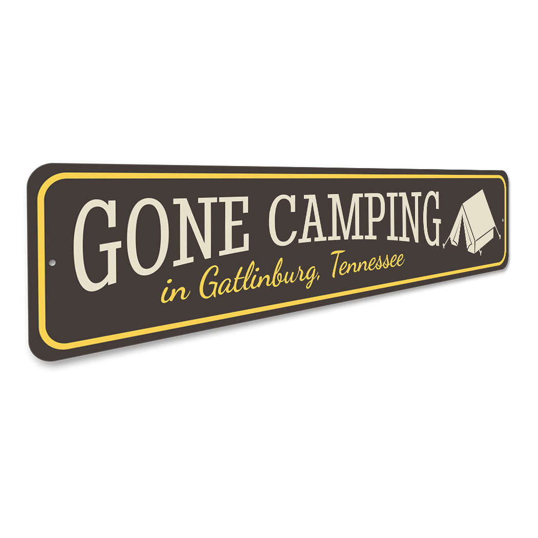 Gone Camping Sign