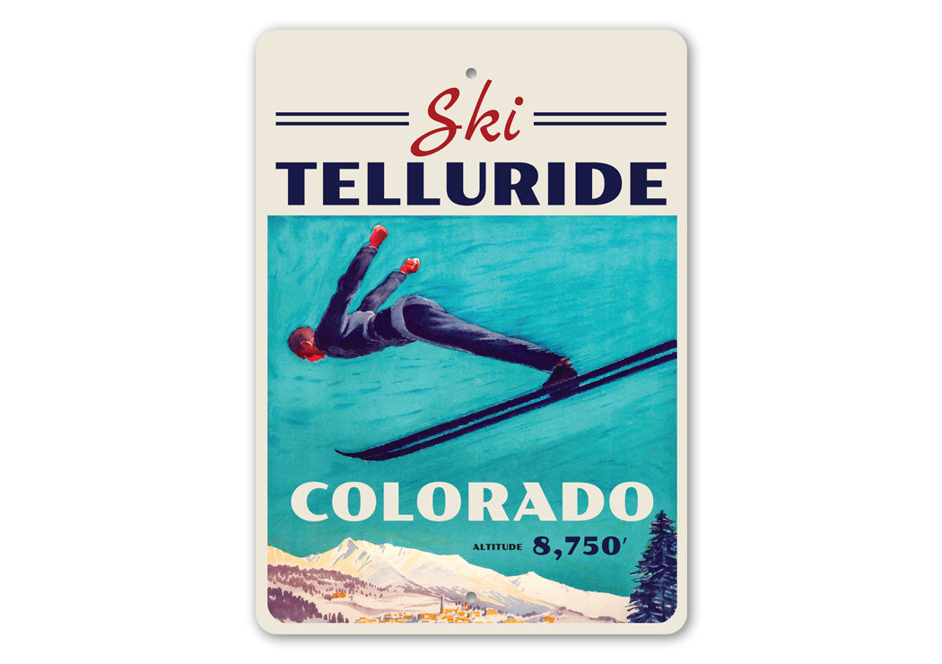 Ski Telluride Sign