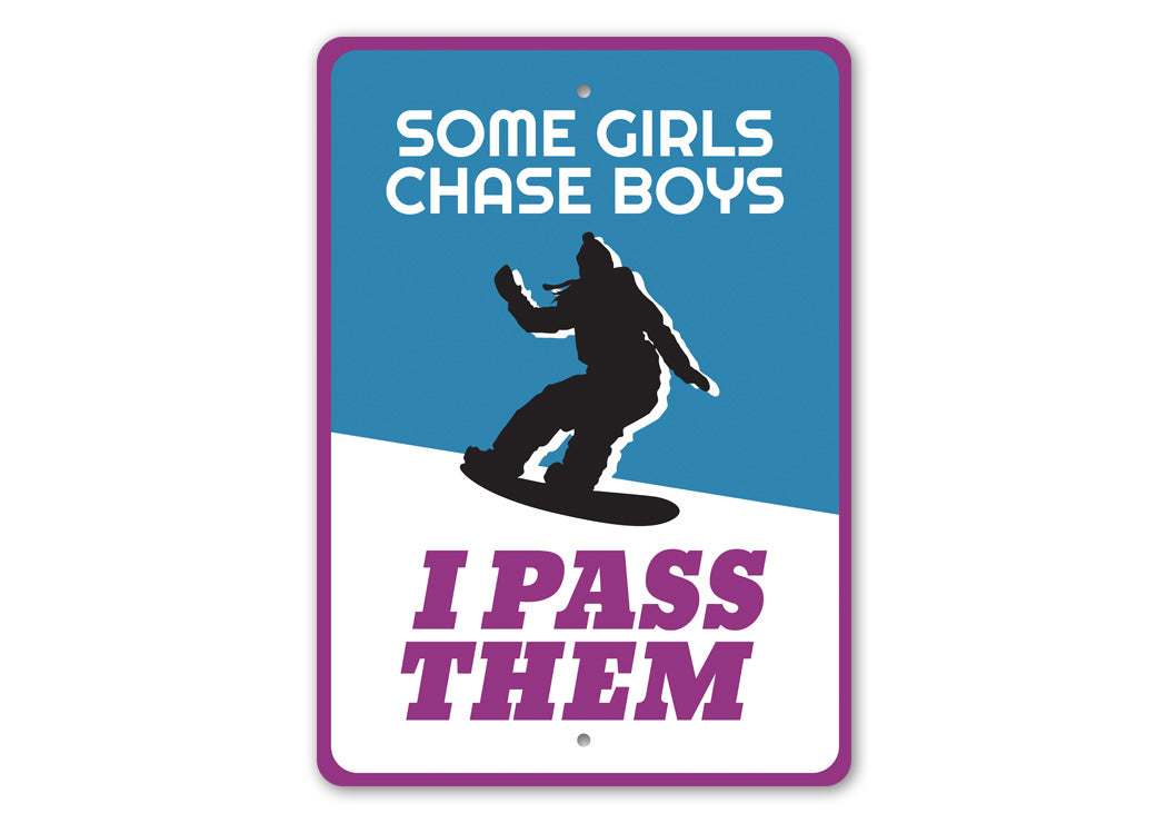 Ski Girl Sign