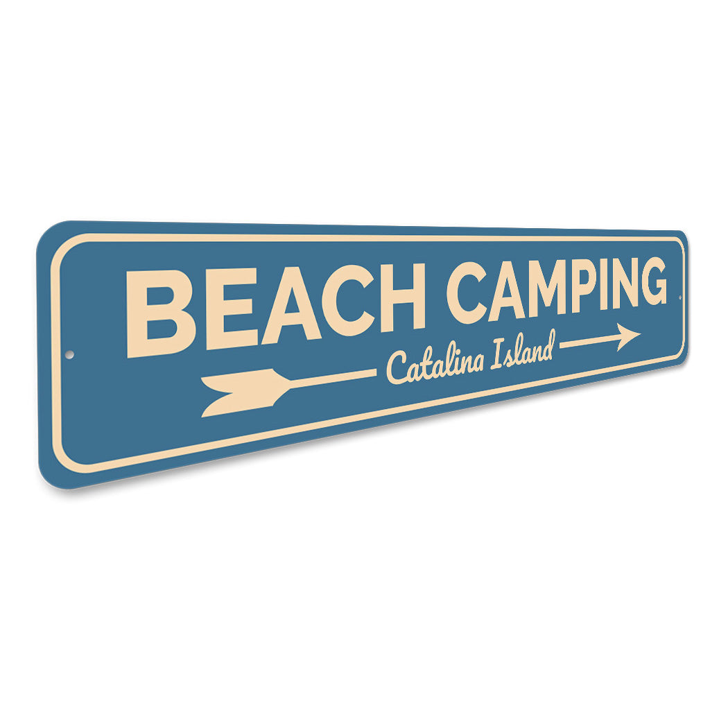 Beach Camping Sign