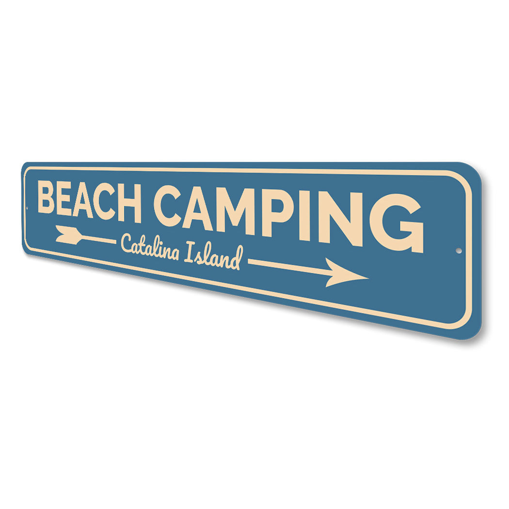 Beach Camping Sign