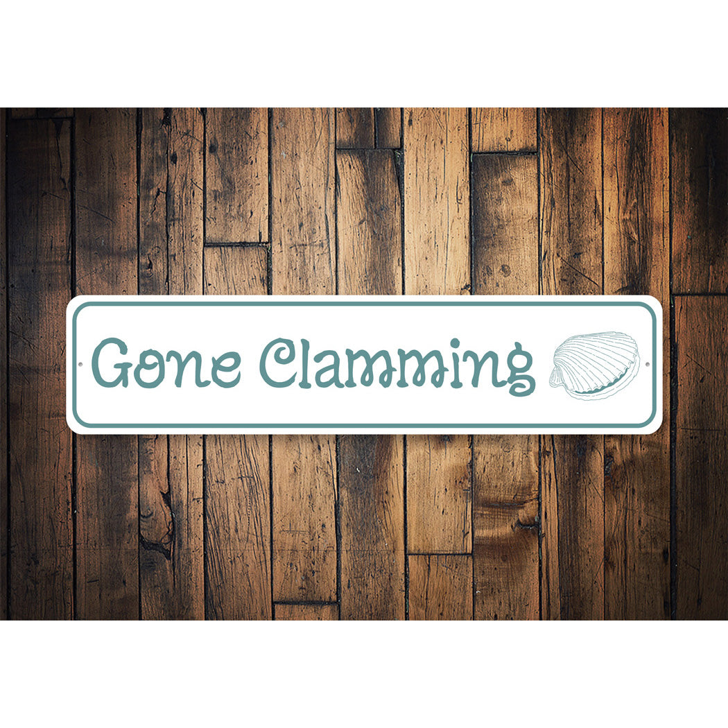 Gone Clamming Sign