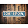 Gone To The Beach Sign