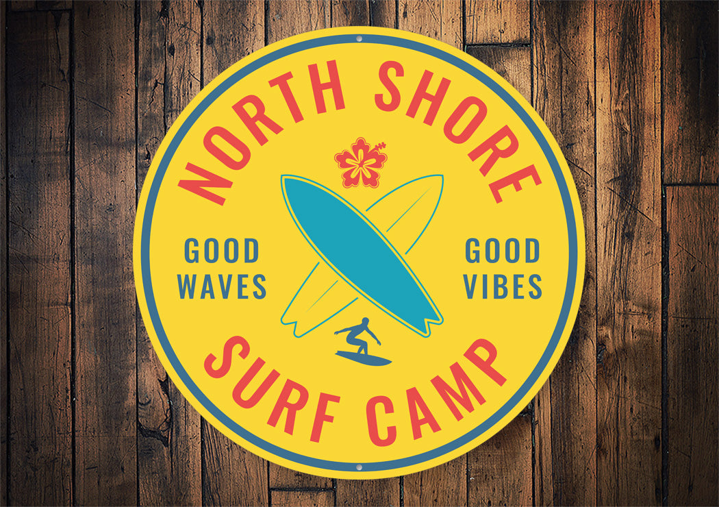 North Shore Surf Camp Sign