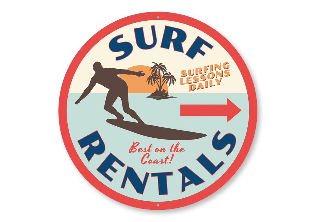 Surf Rentals Sign