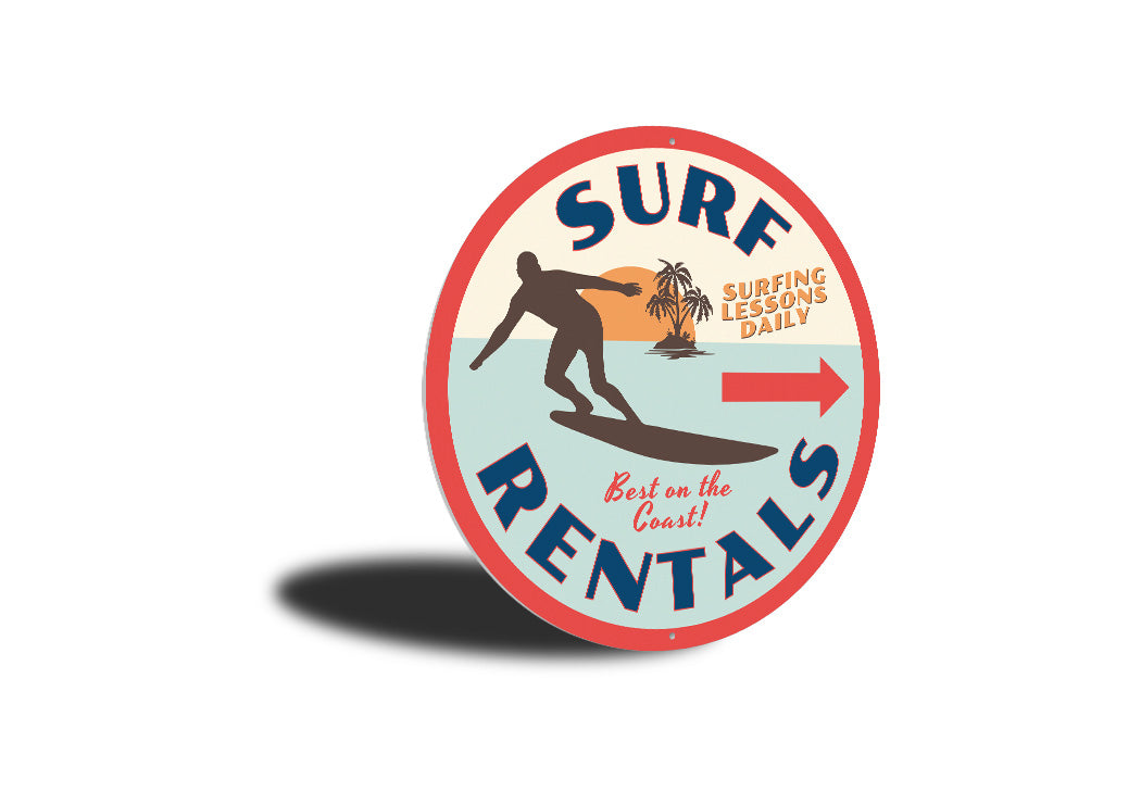 Surf Rentals Sign