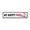 Chevy Corvette My Happy Pace Metal Sign