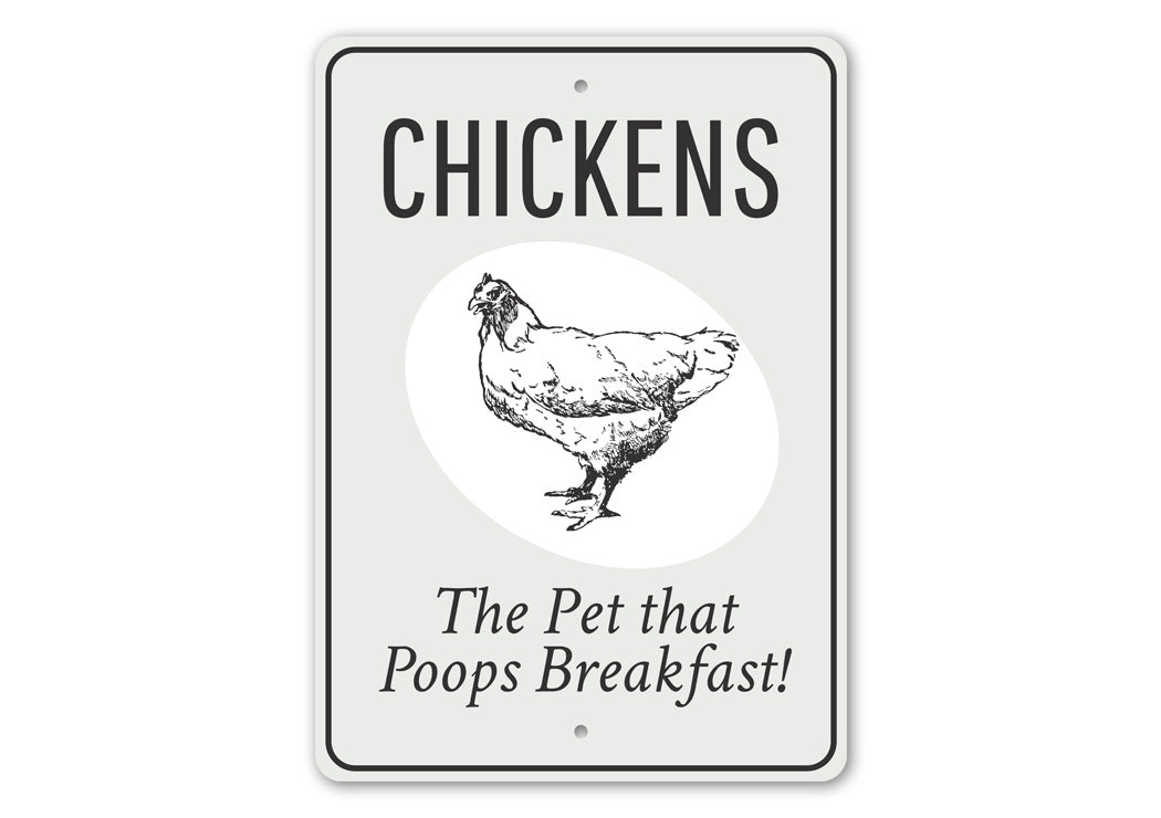 Chickens Pet Eggs Sign