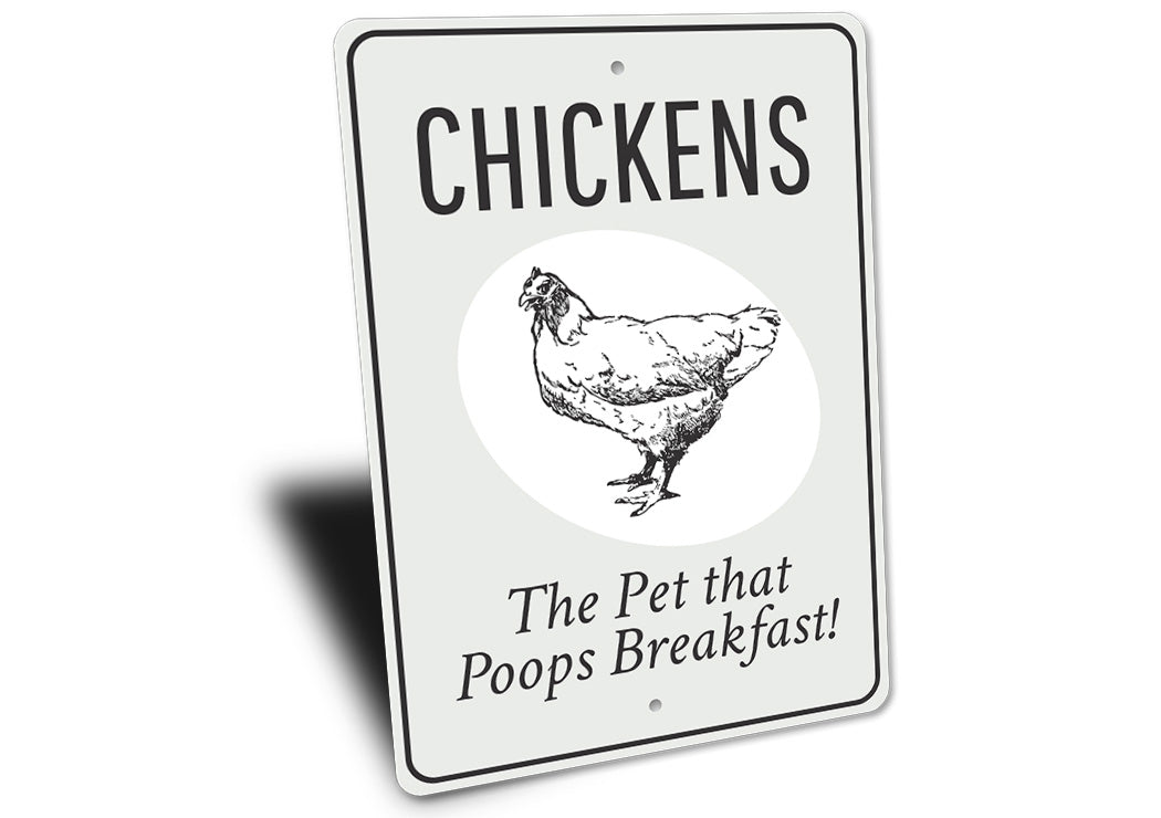 Chickens Pet Eggs Sign