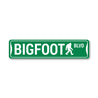 Bigfoot Blvd Metal Sign