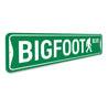 Bigfoot Blvd Metal Sign