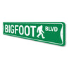 Bigfoot Blvd Metal Sign