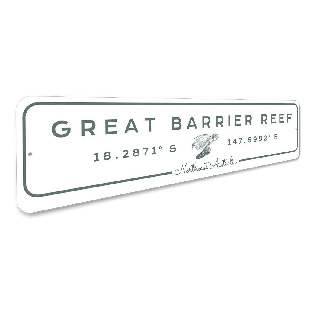 Great Barrier Reef Metal Sign – Lizton Sign Shop