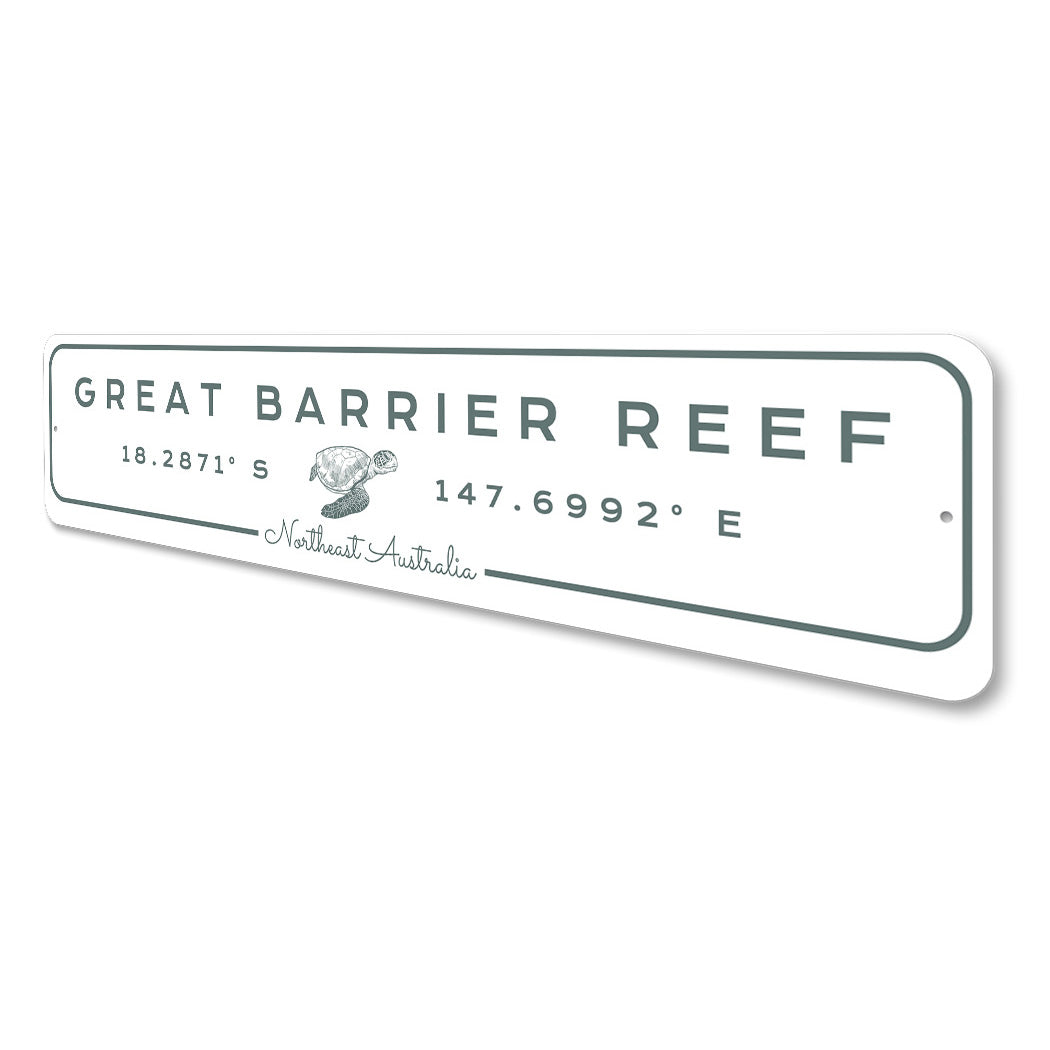 Great Barrier Reef Metal Sign – Lizton Sign Shop