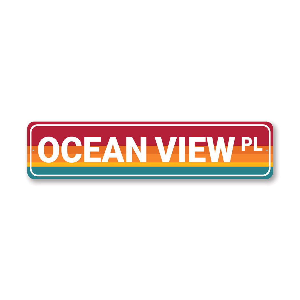 Ocean View Place Sign