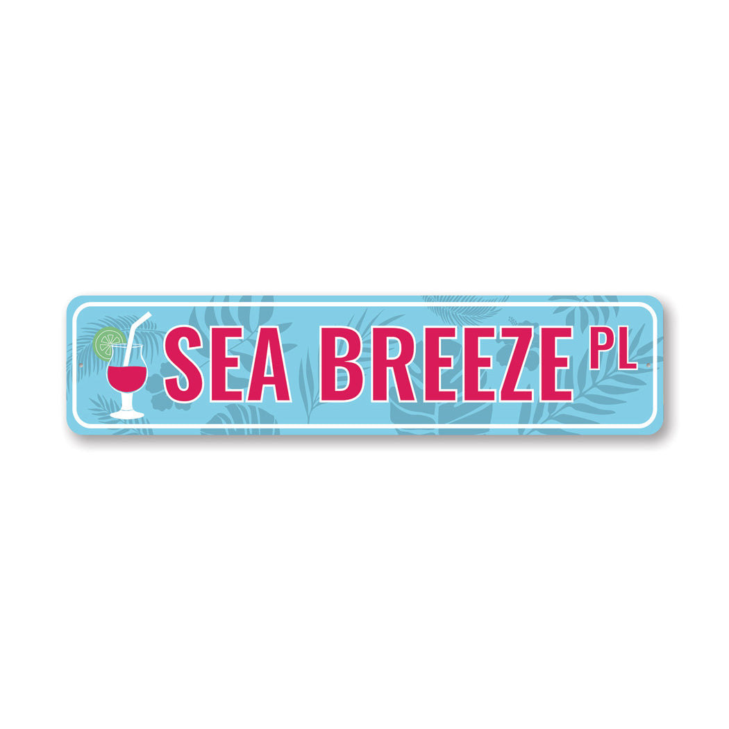 Sea Breeze Place Sign