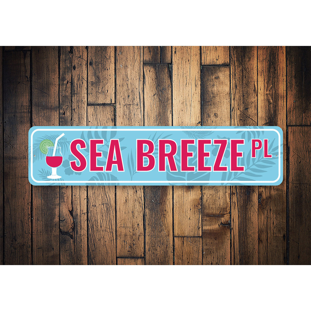 Sea Breeze Place Sign