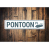 Pontoon Place Sign
