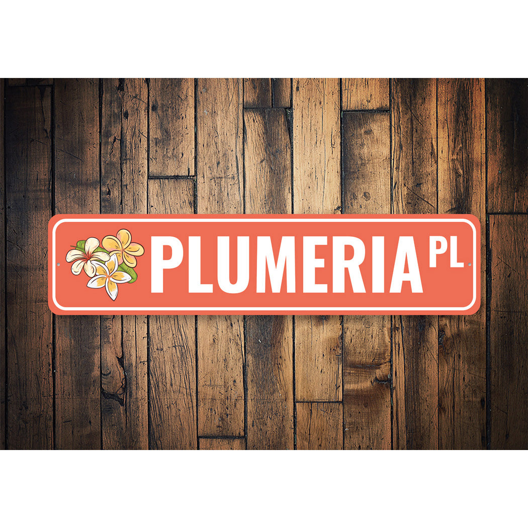 Plumeria Place Sign