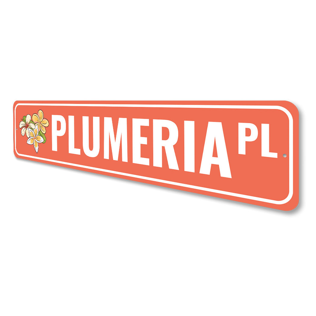 Plumeria Place Sign