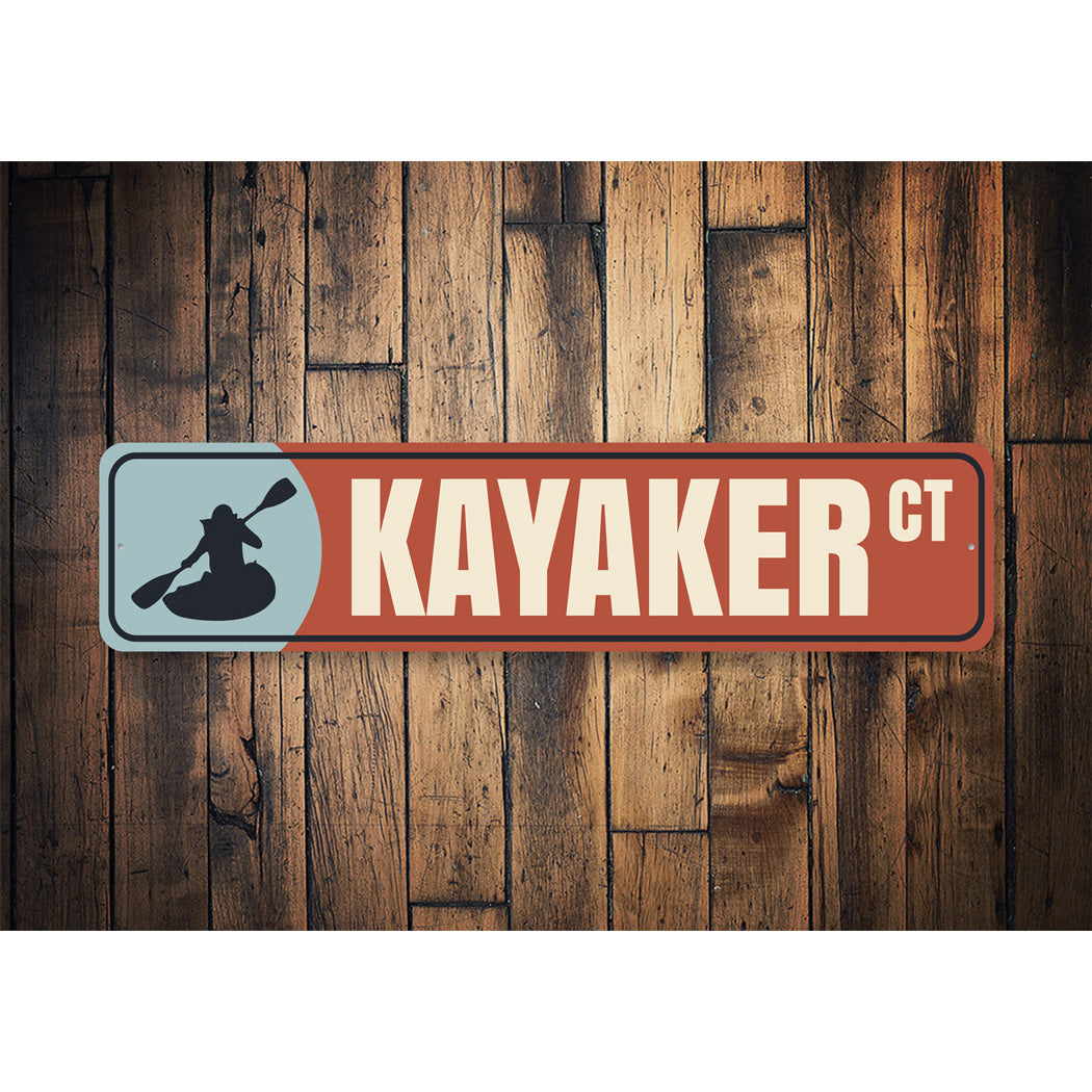 Kayaker Court Sign