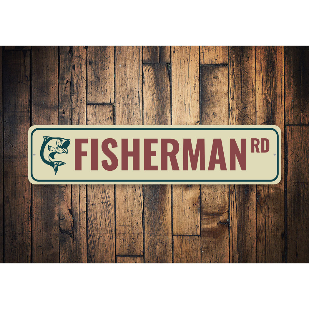 Fisherman Road Sign