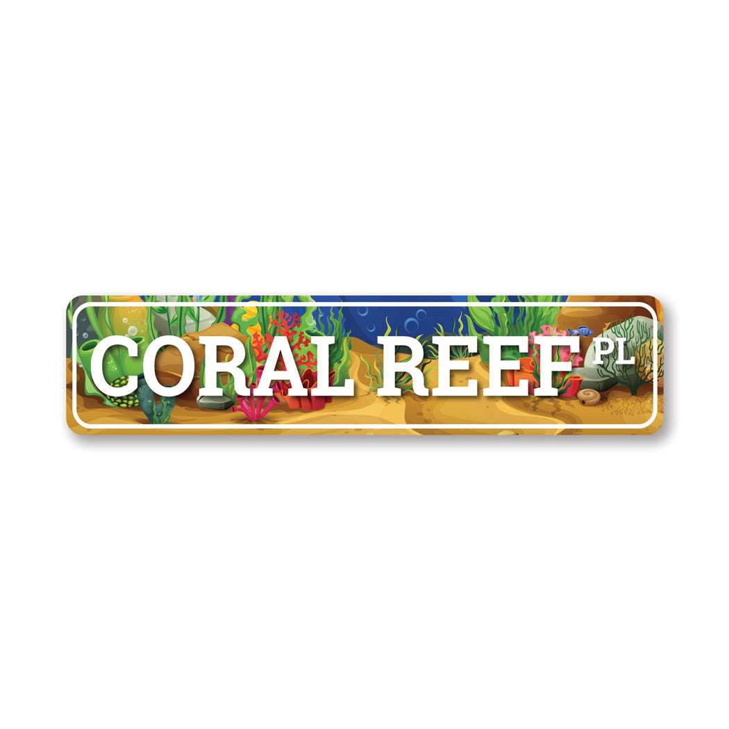 Coral Reef Place Sign