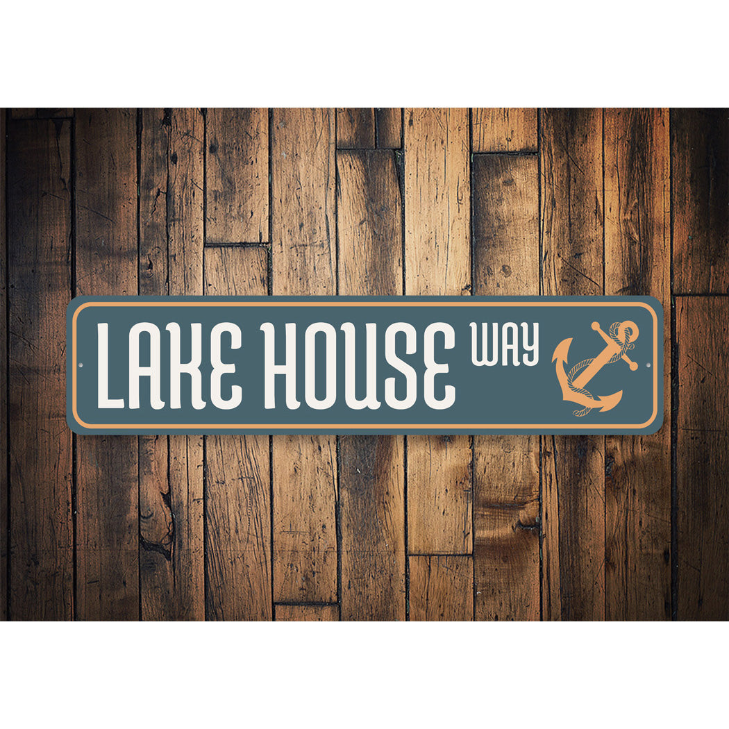 Lake House Way Sign