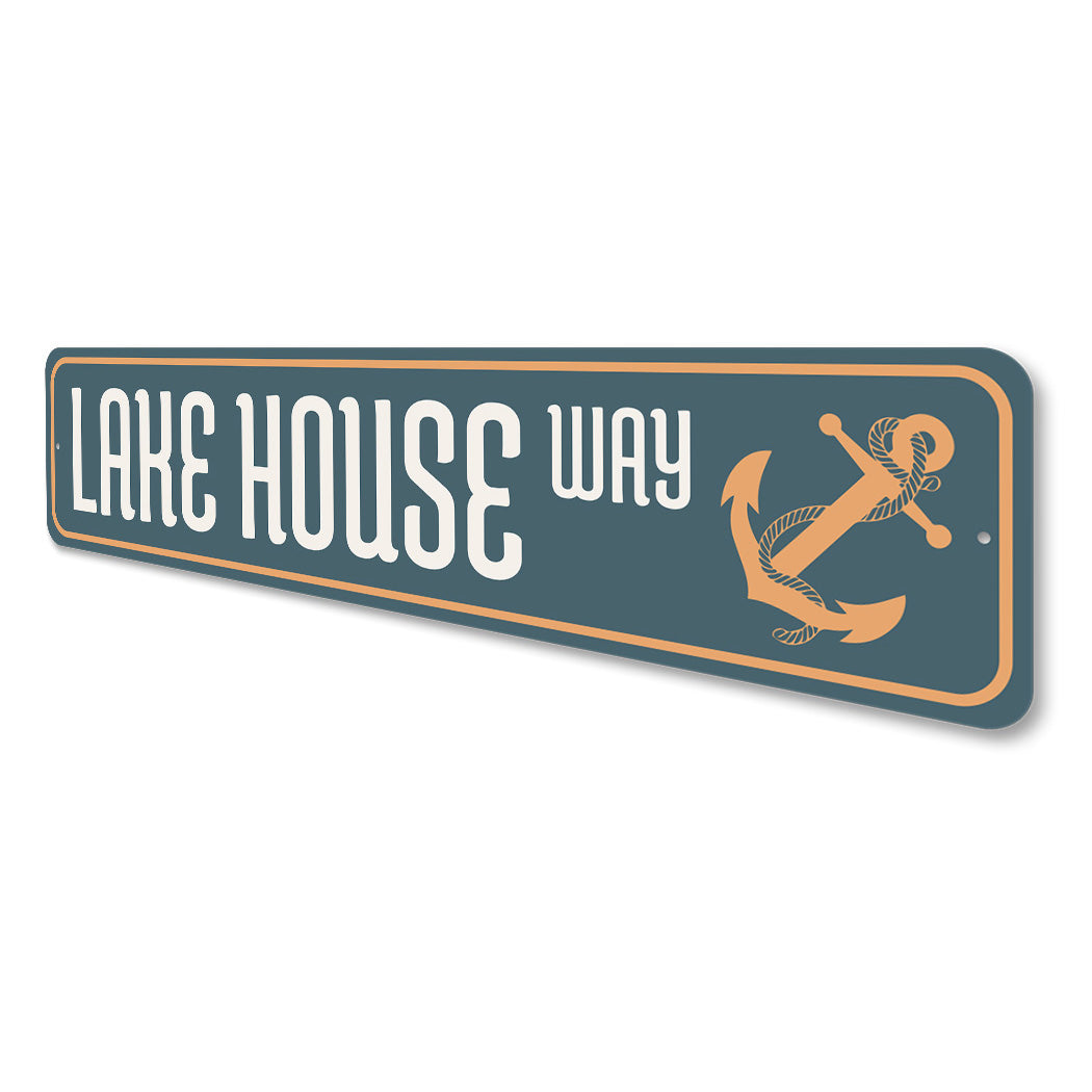 Lake House Way Sign