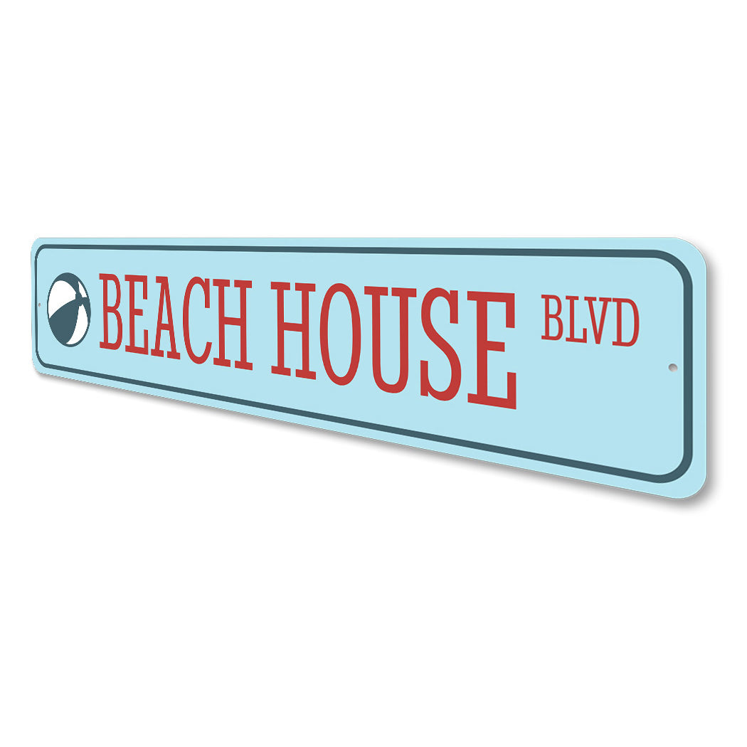 Beach House Boulevard Sign